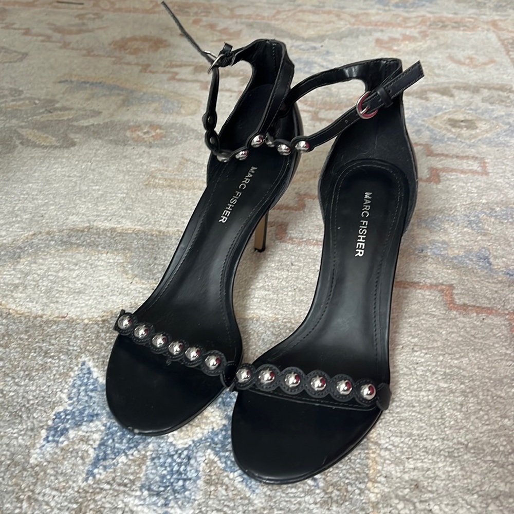 Black studded Marc fisher heels